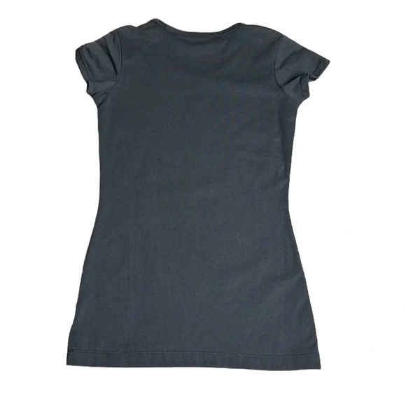 Y2K  vintage FILA  XS  fitted t shirt , NWT ,Black,beaded logo,large print - Picture 3 of 11